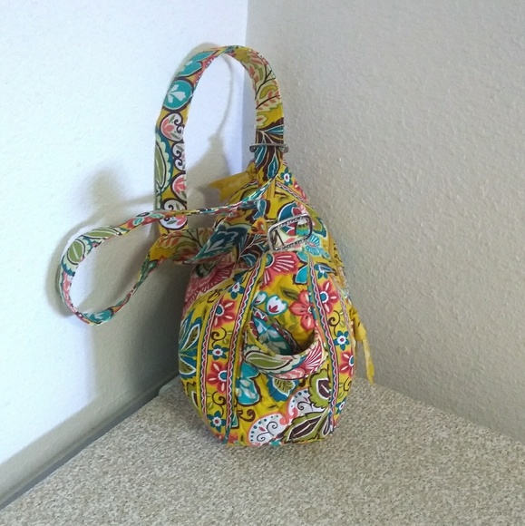 Vera Bradley Green Floral Quilted Bag - Picture 5 of 7